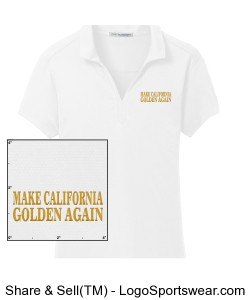 Port Authority Ladies Rapid Dry Mesh Polo Design Zoom